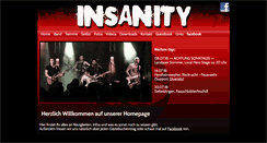 Desktop Screenshot of insanity-band.de