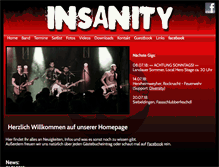 Tablet Screenshot of insanity-band.de